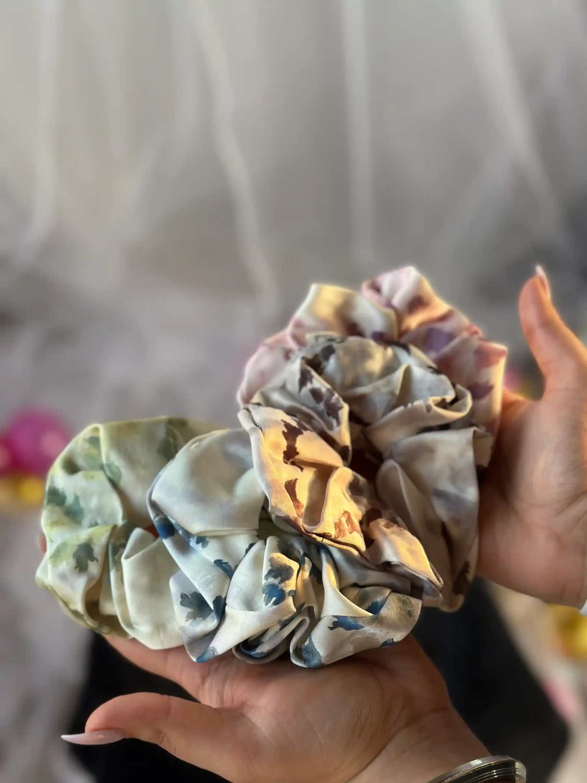 Muted Floral Scrunchie (SET OF 4)